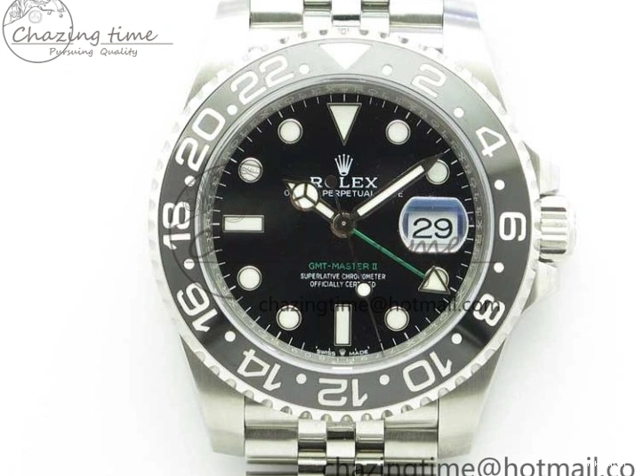 Ceramic D1F 116710 LN 904L SA3186 Jubilee Edition Best 1:1 On II Bracelet GMT-Master Black 0326